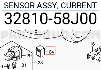 Suzuki 3281058J00 SENSOR ASSY, CURRENT