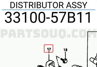 Suzuki 3310057B11 DISTRIBUTOR ASSY