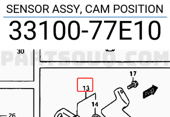 Suzuki 3310077E10 SENSOR ASSY, CAM POSITION
