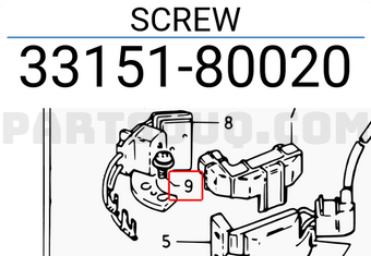 Suzuki 3315180020 SCREW