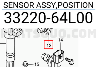 Suzuki 3322064L00 SENSOR ASSY,POSITION