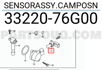 Suzuki 3322076G00 SENSORASSY.CAMPOSN