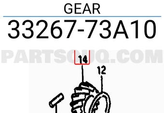 Suzuki 3326773A10 GEAR