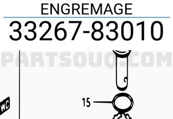 Suzuki 3326783010 ENGREMAGE