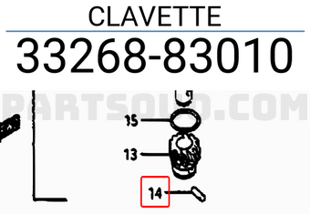 Suzuki 3326883010 CLAVETTE