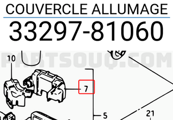 Suzuki 3329781060 COUVERCLE ALLUMAGE