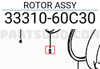 Suzuki 3331060C30 ROTOR ASSY