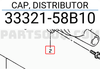 Suzuki 3332158B10 CAP, DISTRIBUTOR