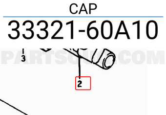 Suzuki 3332160A10 CAP