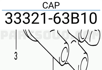 Suzuki 3332163B10 CAP