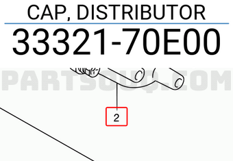 Suzuki 3332170E00 CAP, DISTRIBUTOR