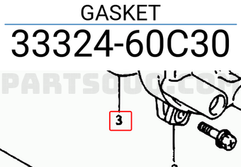Suzuki 3332460C30 GASKET