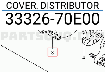 Suzuki 3332670E00 COVER, DISTRIBUTOR