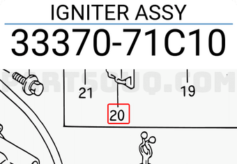 Suzuki 3337071C10 IGNITER ASSY