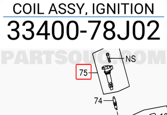 Suzuki 3340078J02 COIL ASSY, IGNITION