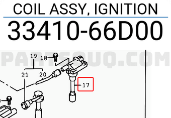 Suzuki 3341066D00 COIL ASSY, IGNITION