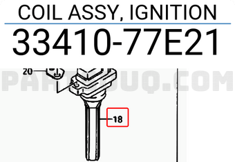 Suzuki 3341077E21 COIL ASSY, IGNITION