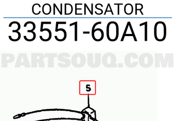 Suzuki 3355160A10 CONDENSATOR