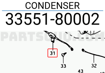 Suzuki 3355180002 CONDENSER