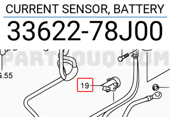 Suzuki 3362278J00 CURRENT SENSOR, BATTERY