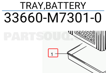 Suzuki 33660M73010 TRAY,BATTERY