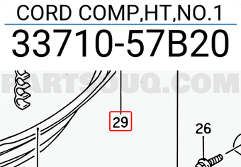 Suzuki 3371057B20 CORD COMP,HT,NO.1
