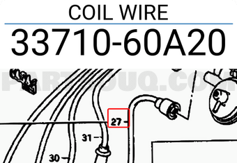 Suzuki 3371060A20 COIL WIRE