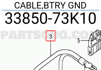 Suzuki 3385073K10 CABLE,BTRY GND