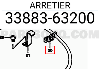 Suzuki 3388363200 ARRETIER