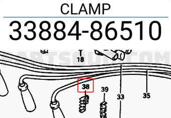 Suzuki 3388486510 CLAMP