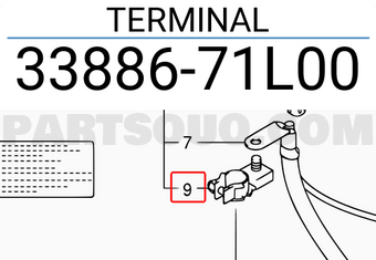 Suzuki 3388671L00 TERMINAL
