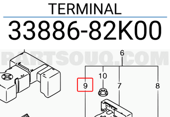 Suzuki 3388682K00 TERMINAL
