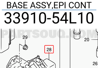 Suzuki 3391054L10 BASE ASSY,EPI CONT