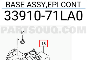 Suzuki 3391071LA0 BASE ASSY,EPI CONT