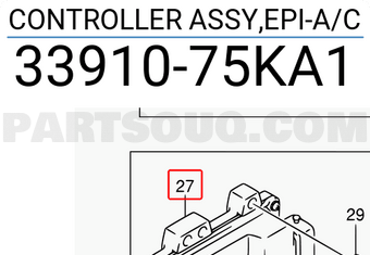 Suzuki 3391075KA1 CONTROLLER ASSY,EPI-A/C
