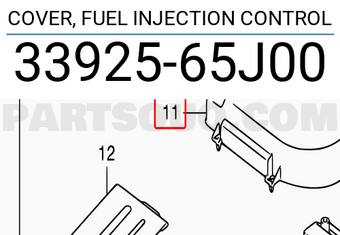 Suzuki 3392565J00 COVER, FUEL INJECTION CONTROL