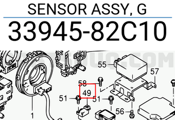 Suzuki 3394582C10 SENSOR ASSY, G