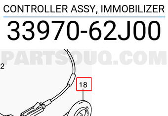 Suzuki 3397062J00 CONTROLLER ASSY, IMMOBILIZER