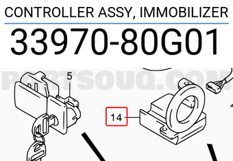 Suzuki 3397080G01 CONTROLLER ASSY, IMMOBILIZER