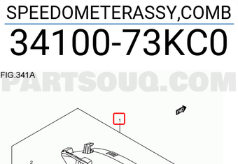 Suzuki 3410073KC0 SPEEDOMETERASSY,COMB