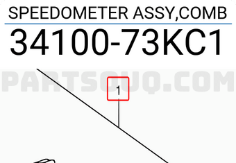Suzuki 3410073KC1 SPEEDOMETER ASSY,COMB