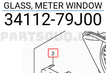 Suzuki 3411279J00 GLASS, METER WINDOW