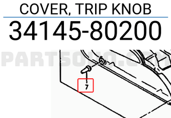 Suzuki 3414580200 COVER, TRIP KNOB