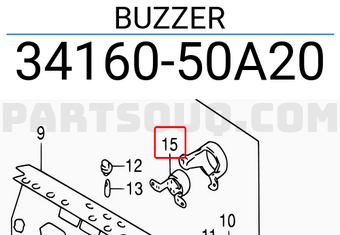 Suzuki 3416050A20 BUZZER
