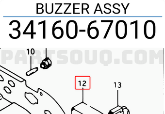 Suzuki 3416067010 BUZZER ASSY