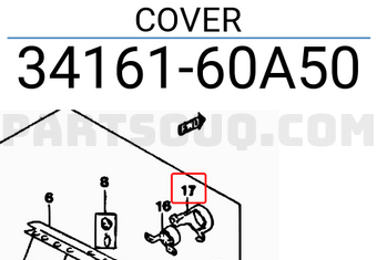 Suzuki 3416160A50 COVER