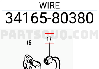 Suzuki 3416580380 WIRE