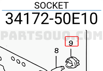 Suzuki 3417250E10 SOCKET