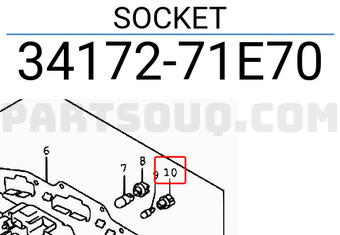 Suzuki 3417271E70 SOCKET