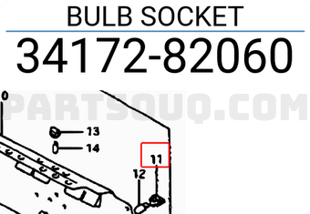 Suzuki 3417282060 BULB SOCKET